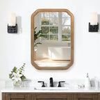 Elegant 29.72in Wall-Mounted Mirror Cabinet with Adjustable Shelves